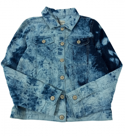Geaca de blugi fete, Cars Jeans, Denim style, Bumbac/elastan, Albastru prespalat, 140 CM, 10 ani [1]