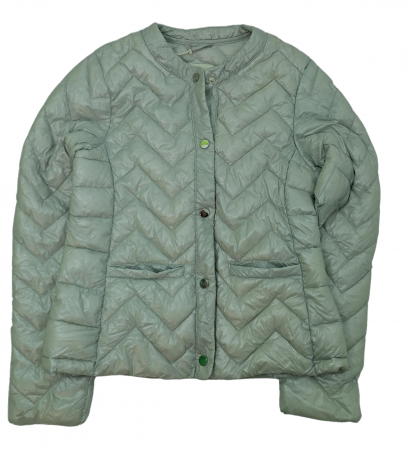 Geaca fete cu sclipici, OVS, model geometric, Poliamida/poliester, Gri/Argintiu , 158 CM, 12-13 ani [0]