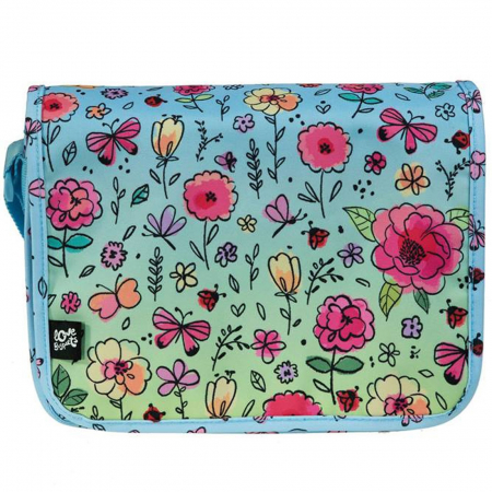 Geanta mica de umar, flori si fluturi, Multicolor, 27x20x9 cm [2]