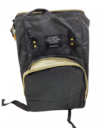 Rucsac pentru mamici, Living Travelling Share, rol organizator, Multicolor, 37x24x12 cm [3]
