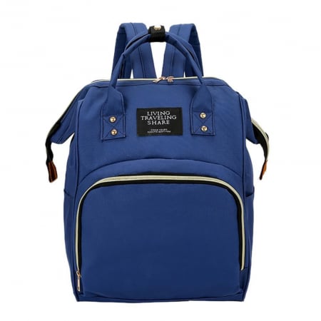 Pentru scoala - Rucsac pentru mamici, Living Travelling Share, rol organizator, Multicolor, 37x24x12 cm