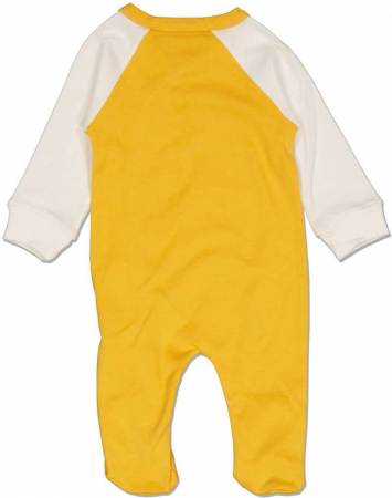 Salopeta baieti, Puan Baby, Baseball, Bumbac, Galben, 68 cm, 6-9 luni [1]