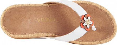 Papuci dama din piele naturala, Pacific Mimi White [1]