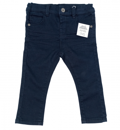 Imbracaminte copii - Pantaloni blugi copii, OVS, talie ajustabila, regular, bumbac,