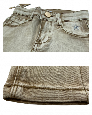 Pantaloni Blugi maro cu steluÈ›Äƒ 4 ani/104 cm [1]