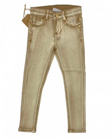 Pantaloni copii - Pantaloni Blugi maro cu steluÈ›Äƒ 4 ani/104 cm