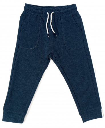 Pantaloni copii, OVS, buzunare frontale, talie elastica si snur, Bumbac organic, 18-24 luni, [3]