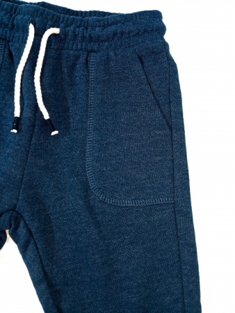 Pantaloni copii, OVS, buzunare frontale, talie elastica si snur, Bumbac organic, 18-24 luni, [4]
