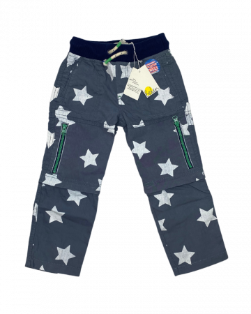 Pantaloni lungi copii cu functie ZIP-OFF LEGS, Mini Boden, stars, bumbac, 5 ani, [3]