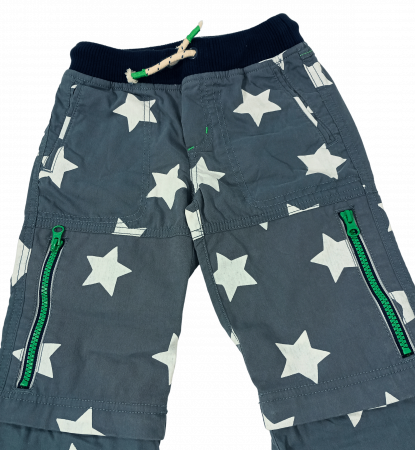 Pantaloni lungi copii cu functie ZIP-OFF LEGS, Mini Boden, stars, bumbac, 5 ani, [6]
