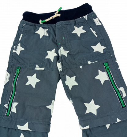 Pantaloni lungi copii cu functie ZIP-OFF LEGS, Mini Boden, stars, bumbac, 5 ani, [10]