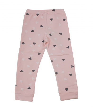 Pantaloni copii - OVS, Pantaloni sport cu imprimeu cu inimi,