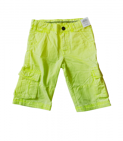 Imbracaminte copii - Pantaloni scurti baieti, OVS, Bumbac, Galben neon, 134 CM, 8-9 ani