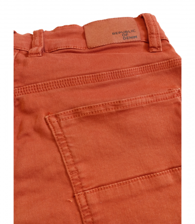 Pantaloni scurti baieti, OVS, plisati, Bumbac, maro, 152 cm, 11-12 ani [2]