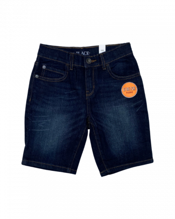 Pantaloni scurti copii - Pantaloni scurÈ›i de blugi, baieti, The Children's PLACE, Bumbac, Albastru, 110 cm, 5 ani
