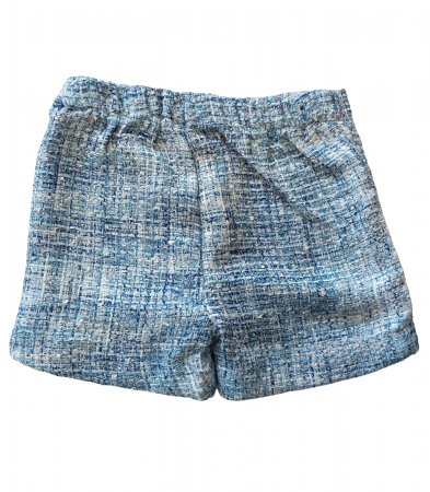 Pantaloni scurti fete, OVS, tricotati, Poliester/Fibre acrilice/Bumbac, Albastru deschis, 134 CM, 8-9 ani [1]