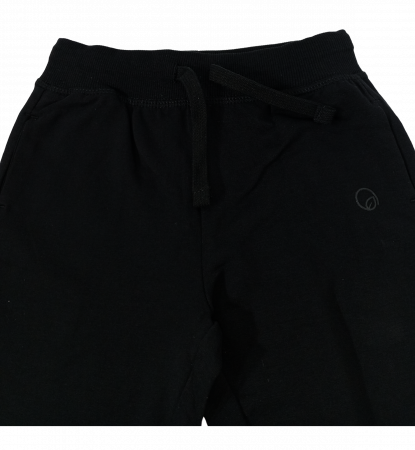 Pantaloni sport fete, OVS, logo, buzunare frontale,Bumbac organic, Negru, 104 CM, 3-4 ani [2]