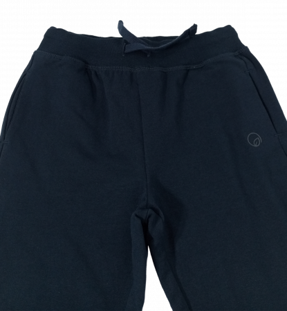 Pantaloni sport fete, OVS, logo, buzunare frontale,Bumbac organic, Bleumarin, 104 CM, 3-4 ani [3]