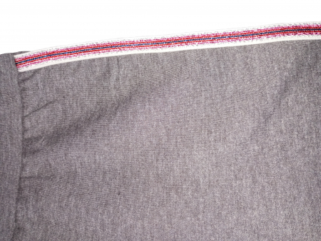 Pantaloni sport fetite, OVS, dungi contrastante, material flausat, Bumbac, Gri, 80 CM, 12-18 luni [2]