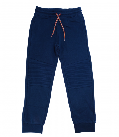 Imbracaminte copii - Pantaloni trening baieti, OVS, Bumbac organic, Albastru, 110 CM, 4-5 ani