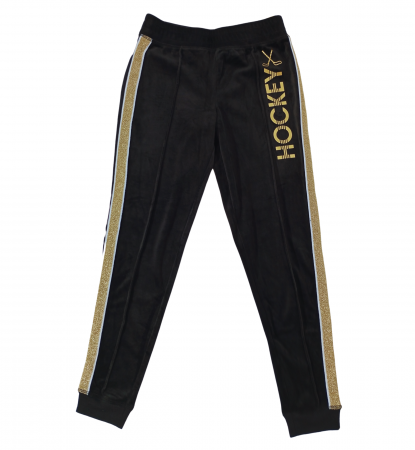 Pantaloni copii - Pantaloni trening fete, Justice, Hockey, catifea, 10 ani,