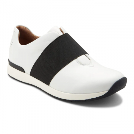 Incaltaminte femei - Pantofi dama din piele naturala Cosmic Codie White Casual Slip