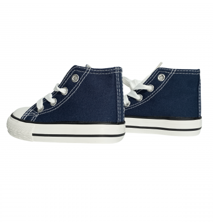 Pantofi sport baieti, Navy fabric, tenisi panza, [5]