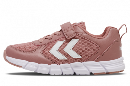 Pantofi sport copii cu tesatura superioara de plasa, Hummel, Speed JR, inchidere velcro, sireturi elastice, [9]