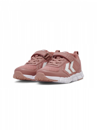 Pantofi sport copii cu tesatura superioara de plasa, Hummel, Speed JR, inchidere velcro, sireturi elastice, [2]