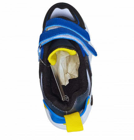 Pantofi sport copii, Mikelo Shoes, Colourful dark, material ecologic, [6]
