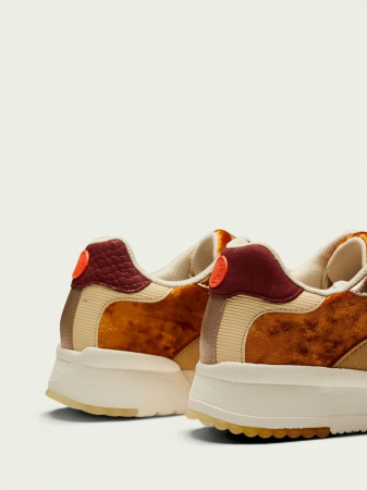 Pantofi sport femei,Scotch & Soda, Vivi 23739505 S468  din piele naturala si catifea maro [12]