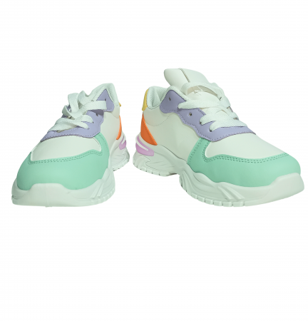 Pantofi sport pentru fete, Poti Pati, Green front, piele ecologica, [4]