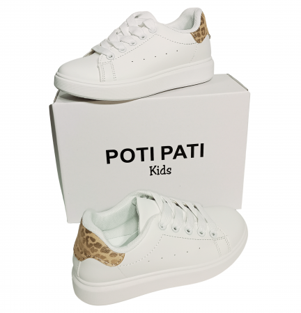 Pantofi sport pentru fete, Poti Pati, Leopard back, piele ecologica, [16]