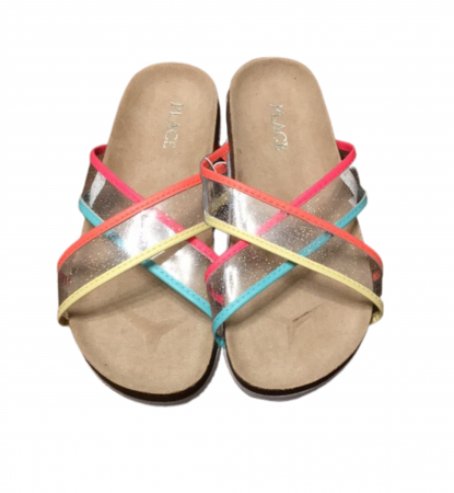 Papuci si slapi copii - Papuci pentru fete, The Children's PLACE, spuma si pluta, multicolor, 32 EU, 19.7 CM