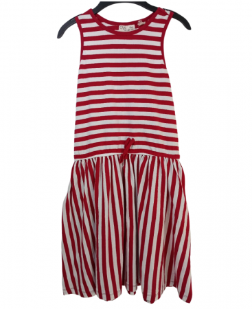 Rochii fete - Rochie pentru fete,OVS, model in dungi, bumbac BIO, Bicolor, 140 cm, 9-10 ani