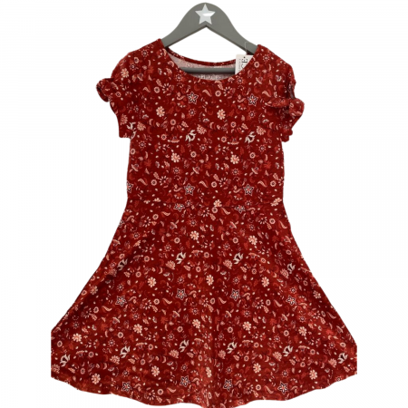 Rochii fete - Rochie fete cu model floral, The Children's Place, Bumbac, 5-6 ani