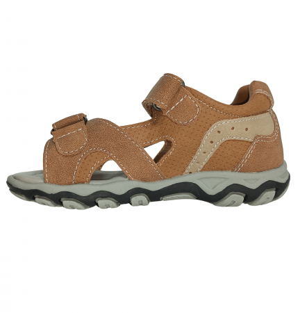 Sandale copii - Sandale copii, Poti Pati, Brown sandal, piele ecologica,