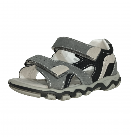 Sandale copii, Poti Pati, Grey sandal boys, piele ecologica, [4]