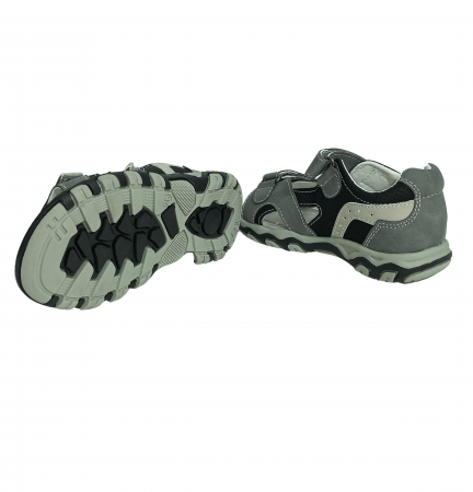 Sandale copii, Poti Pati, Grey sandal boys, piele ecologica, [8]