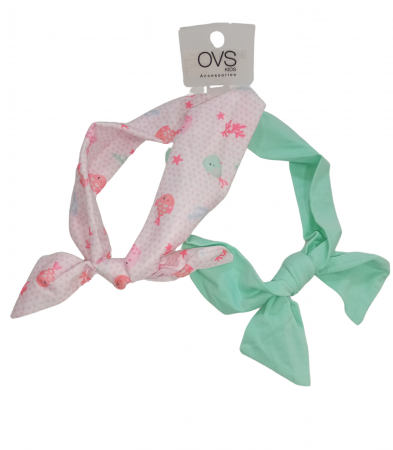 Accesorii imbracaminte copii - Set 2 bentite, OVS, imprimeu marin, bumbac/elastan, Multicolor