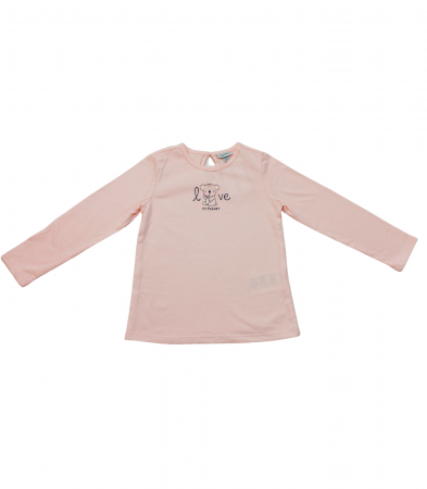 Set 2 bluze, flower power, love my planet, OVS, bumbac, albastru,roz, 86 cm, 18-24 luni [1]
