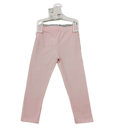 Set 2 colanti pentru fete, OVS, Leggings, imprimeu floral , Bumbac organic, Multicolor, 98 cm, 2-3 ani [1]