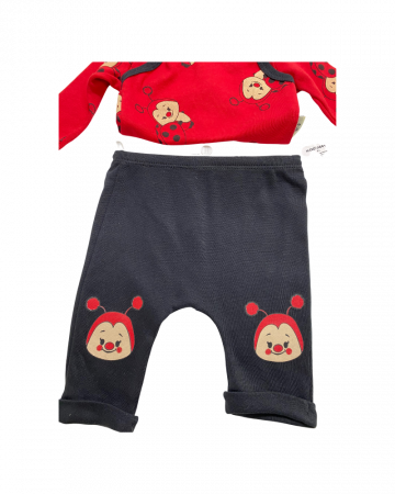 Set 2 piese fete body si pantaloni - Buburuze [1]
