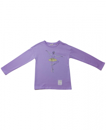 Set 2 piese fete, OVS, balerina, bumbac/elastan, Multicolor, 122 cm, 6-7 ani [4]