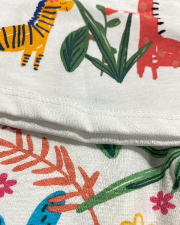 Set 2 piese fete tricou rochiÈ›a cu pantaloni cu lame [1]
