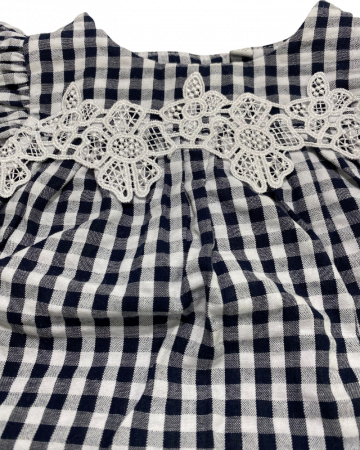 Set 2 piese fete rochiÈ›a si pantaloni scurti in carouri [1]