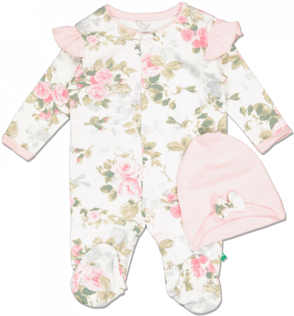 Imbracaminte copii - Set 2 piese fete "Pink roses"