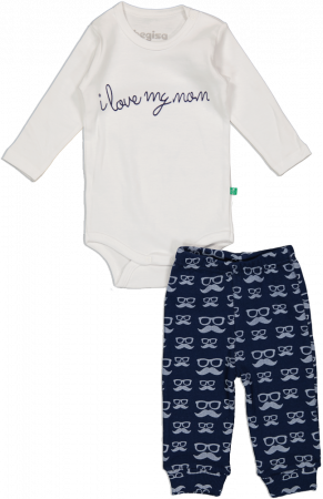 Compleuri copii - Set 2 piese "I love my mom"