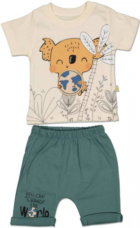 Imbracaminte copii - Set 2 piese "Koala - You can change the world"