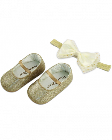 Set cutie cadou Rising Star Baby Girls, funda aurie, 6-12 luni [1]
